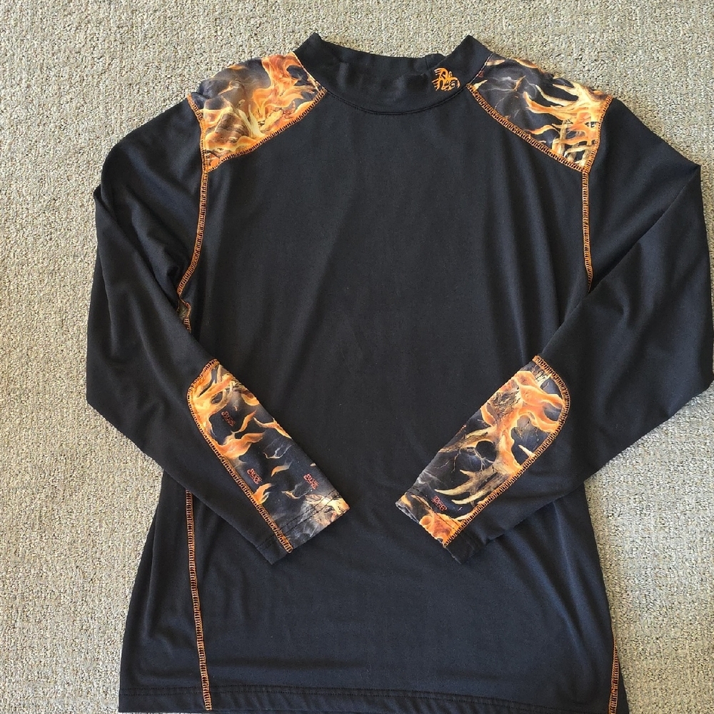Legendary Whitetails Black and Orange Long Sleeve Tee